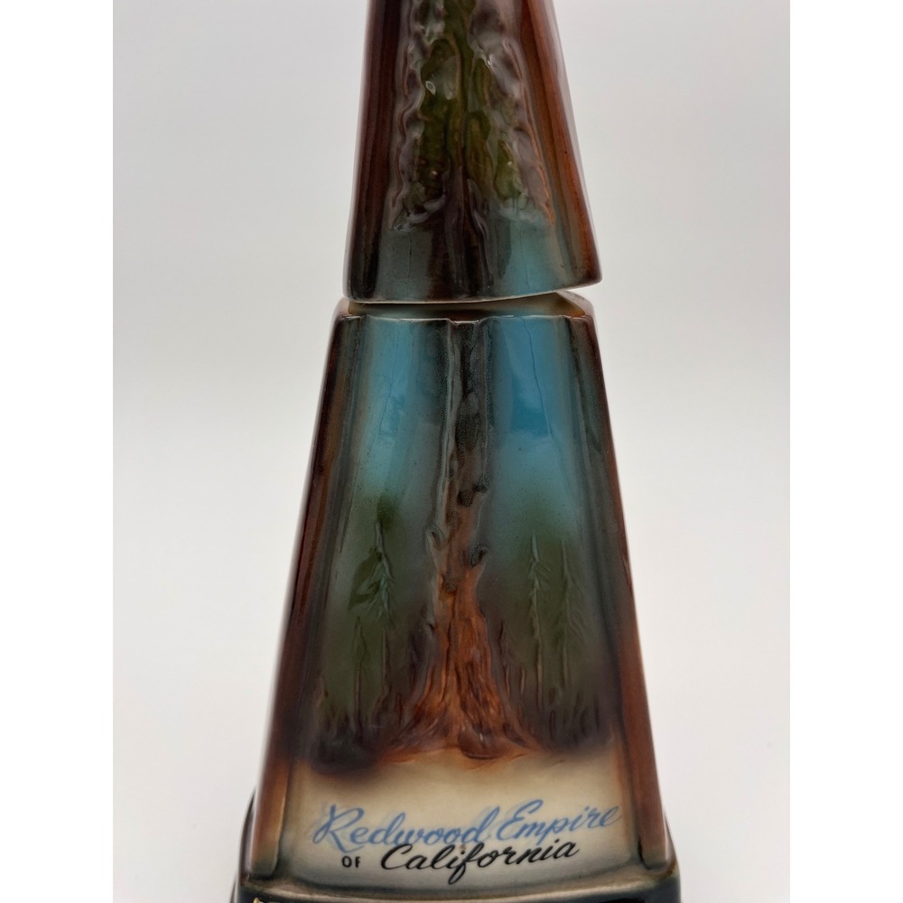 Vintage Jim Beam Redwood Empire California Decanter Ceramic Whiskey Bottle 1960s - Picture 3 of 13